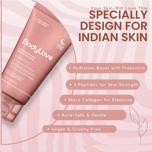 Glowing Skin 💥 Korean Collagen Night Peel-Off Mask ✔