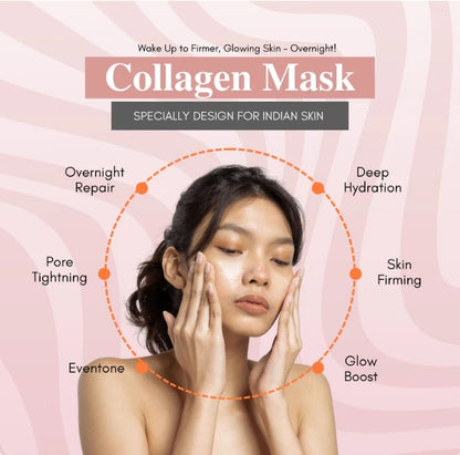 Glowing Skin 💥 Korean Collagen Night Peel-Off Mask ✔